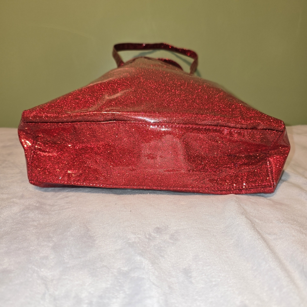 MARC JACOBS FRAGRANCE RED SHIMMER TOTE BAG - Picture 6 of 8